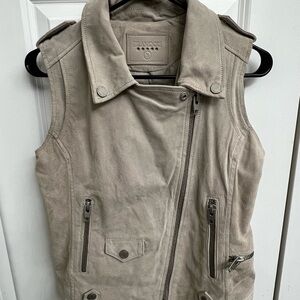 Blank NYC Beige Sleeveless Vest